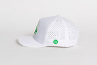 Philly Philly Dad Performance Hat - White w/ Kelly Green Letters