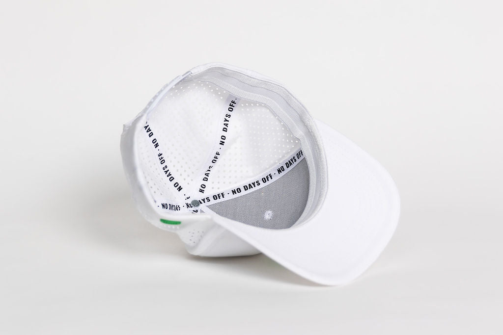 Philly Philly Dad Performance Hat - White w/ Kelly Green Letters