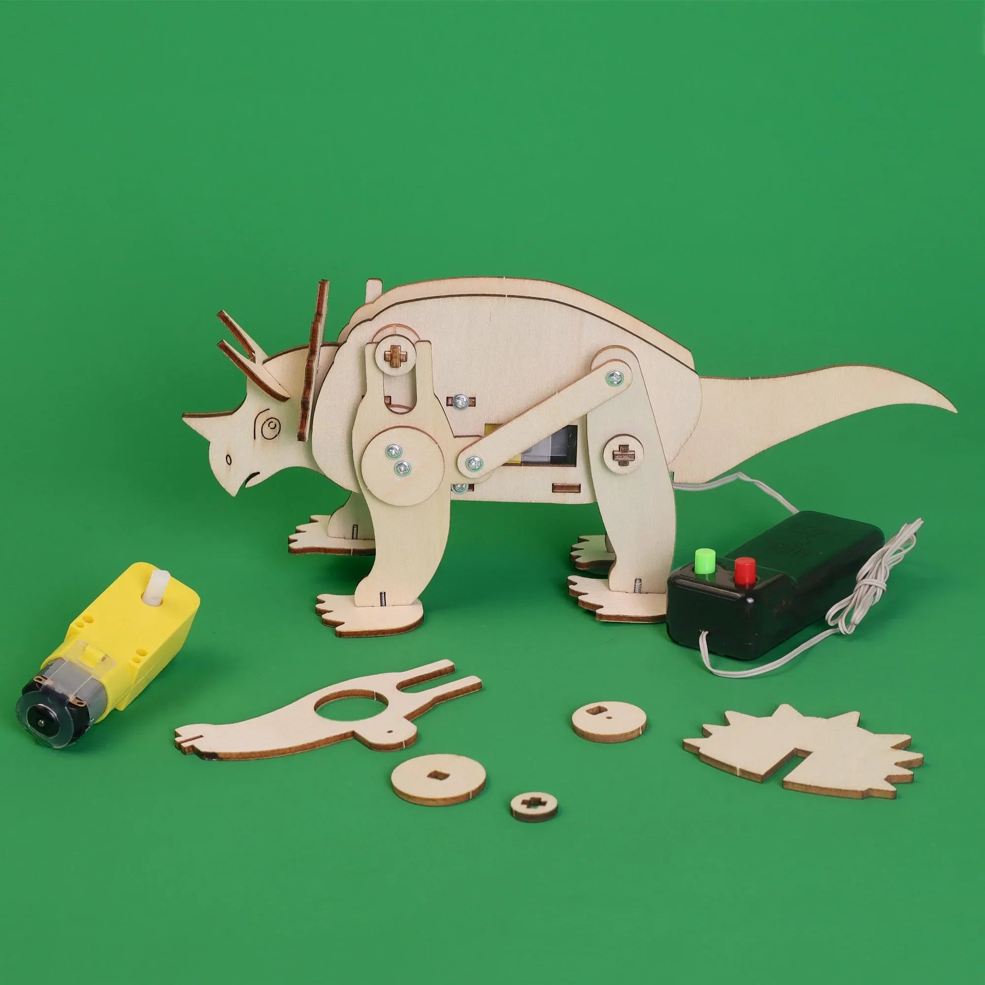 Dinosaur Robot Triceratops DIY Kit, Educational STEM Toy - BIG FRENCHIES