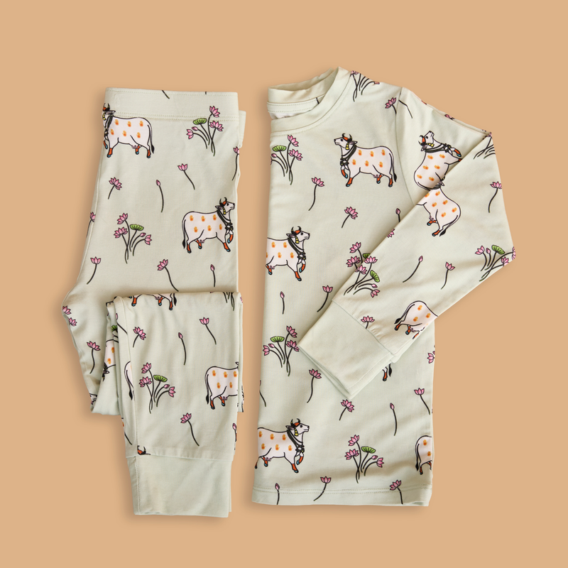 Pichwai Pastures Toddler PJ Set - BIG FRENCHIES