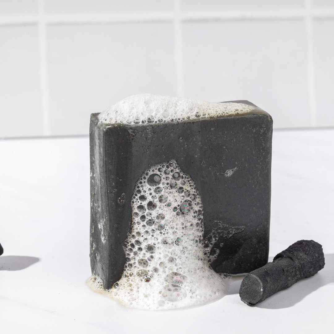 Ayurvedic Charcoal Purifying Soap Bar with Cow Milk & Ghee (Kapha)