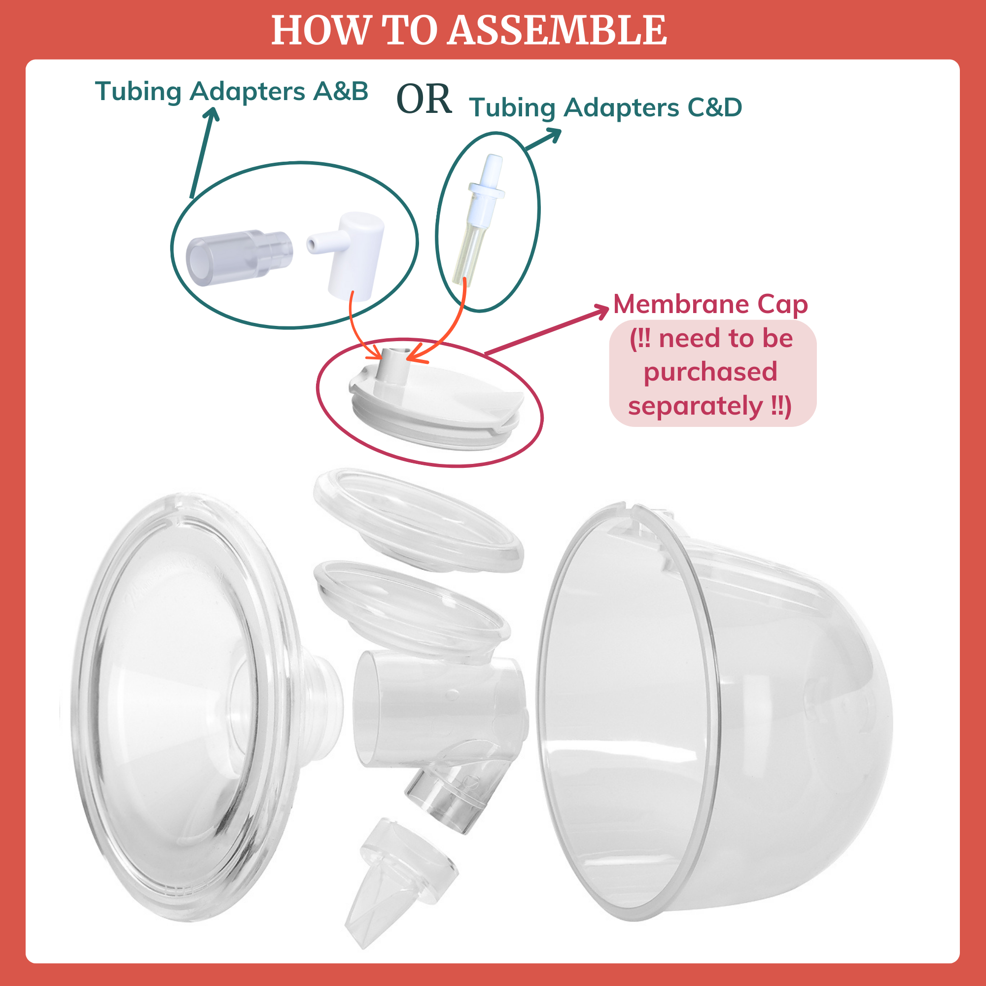 Tubing Adapters for Collection Cups