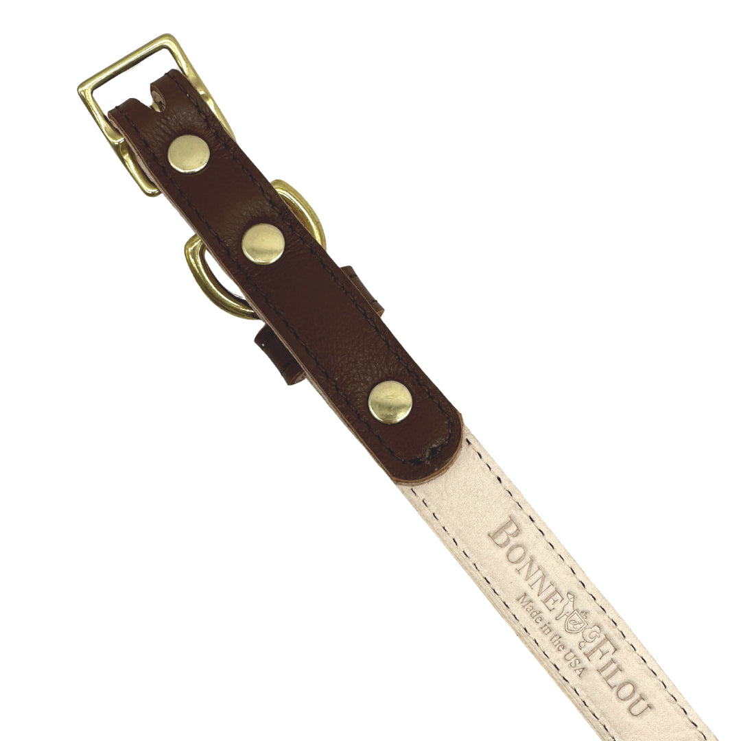 Plain Leather Dog Collar - BIG FRENCHIES