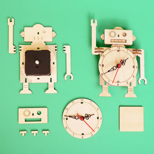 Robot Clock DIY Kit, Educational STEM Toy - BIG FRENCHIES