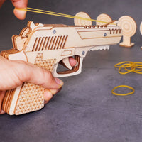 DIY Kit Rubber Band Launcher, Fun Wooden Craft and STEM Toy - BIG FRENCHIES