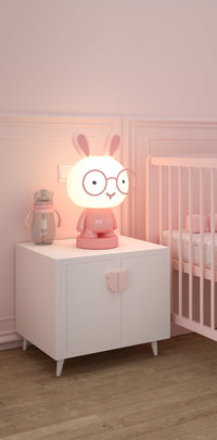 Lumi Pals Kid's Table lamp/ night light Pedestal Bunny Style Animal
