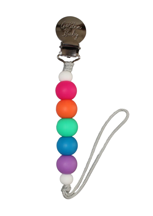 Pacifier Clip // Summer Rainbow - BIG FRENCHIES