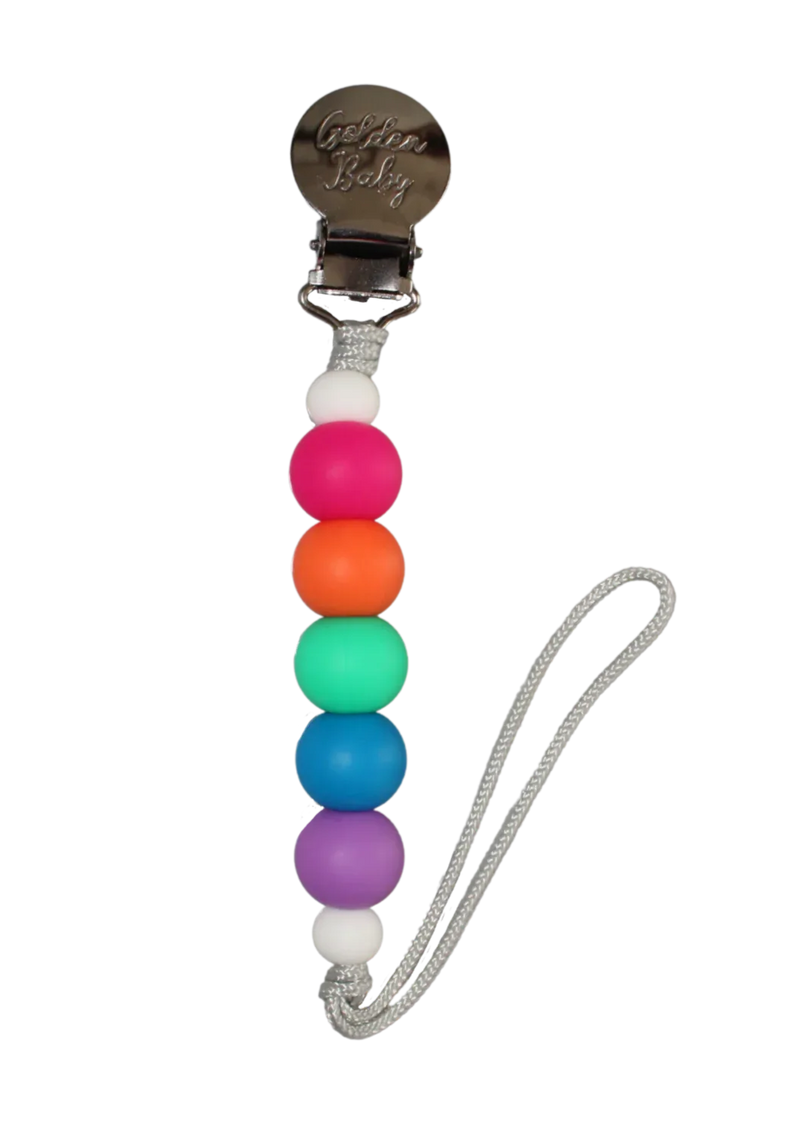 Pacifier Clip // Summer Rainbow - BIG FRENCHIES