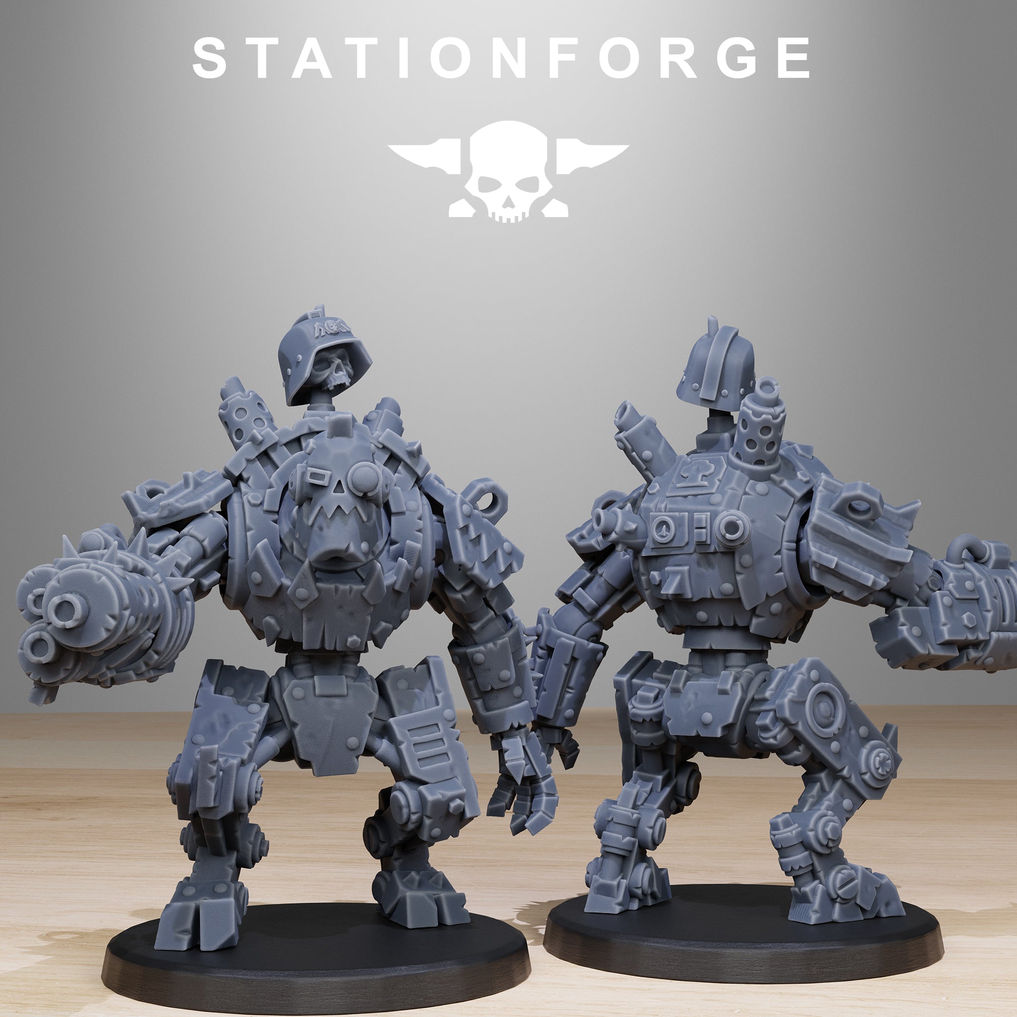 3D Printed Orkaz Bot Infantry by StationForge Miniatures (Copy)