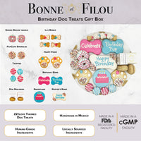Happy Birthday Dog Treats Gift Box - BIG FRENCHIES