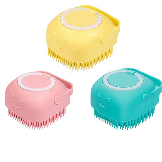 Pet Bathing Brush with Shampoo Dispenser - BIG FRENCHIES