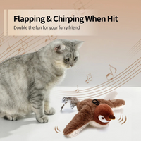 Flapping Bird Cat Toy – Interactive Catnip Plush - BIG FRENCHIES