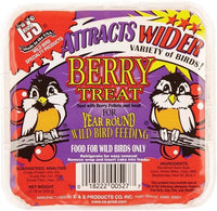C&S Berry Suet Treat 11.75 oz Wild Bird Suet Cake Year-Round Cranberry Blend
