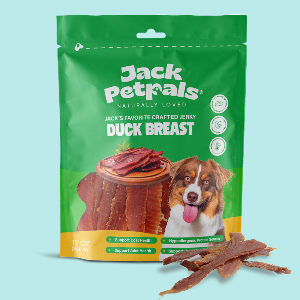 Jack PetPals Handcrafted Jerky Duck Breast Dog Treats (12oz) - BIG FRENCHIES