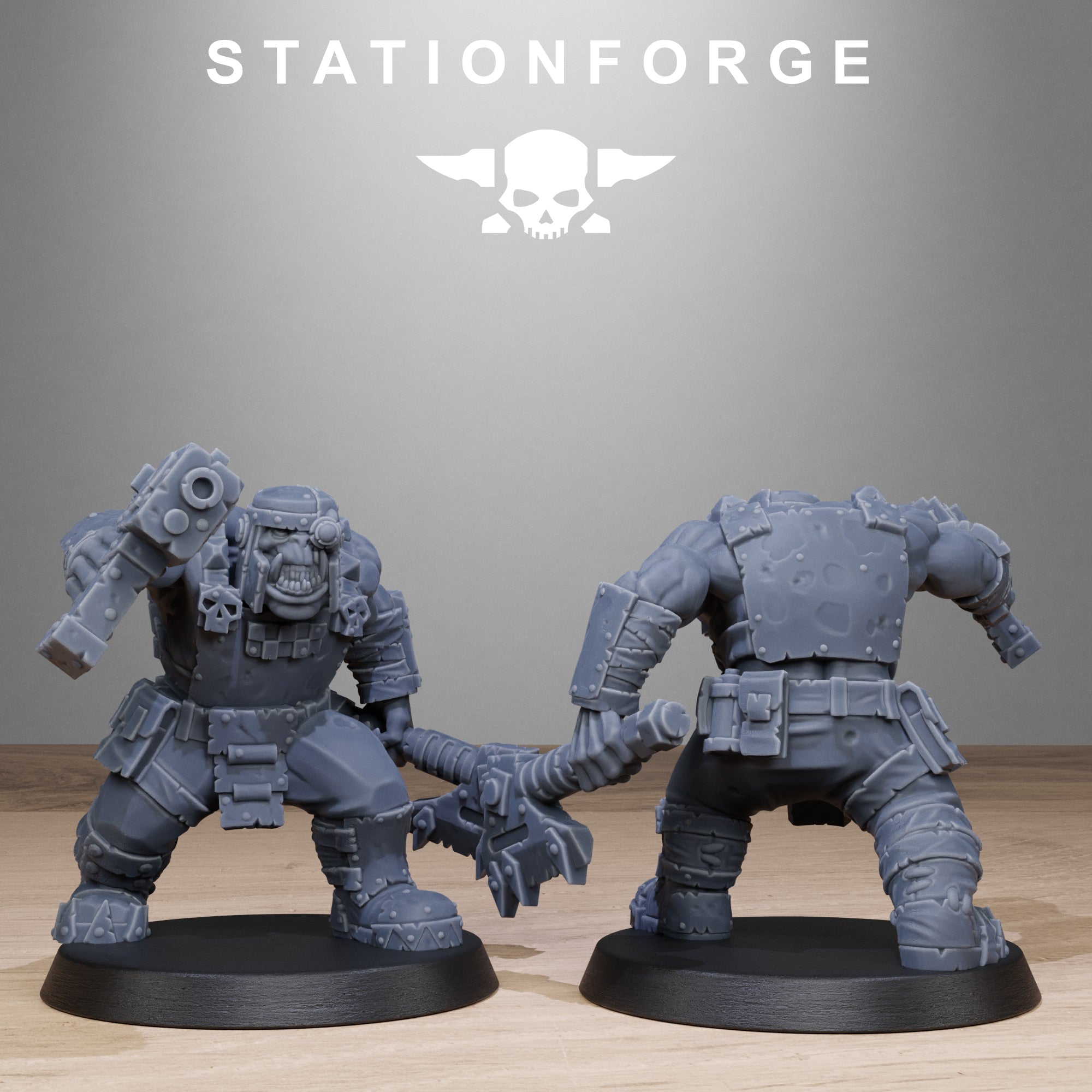 3D Printed Orkaz Bros Infantry by StationForge Miniatures