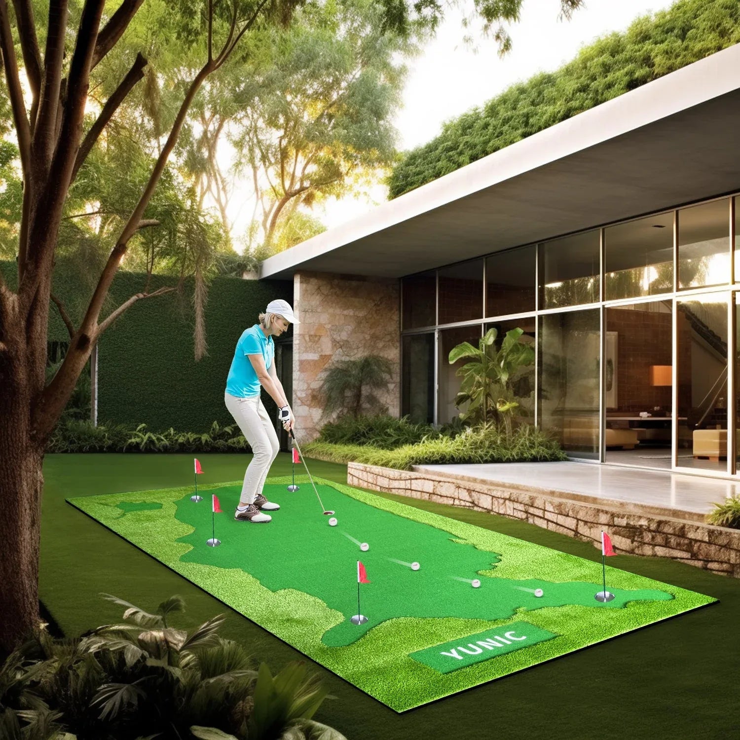 Golf Putting Green (16ft, Style US Map) - BIG FRENCHIES
