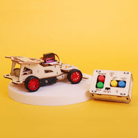Steering Remote-Controlled Car DIY Kit, Educational STEM Toy - BIG FRENCHIES