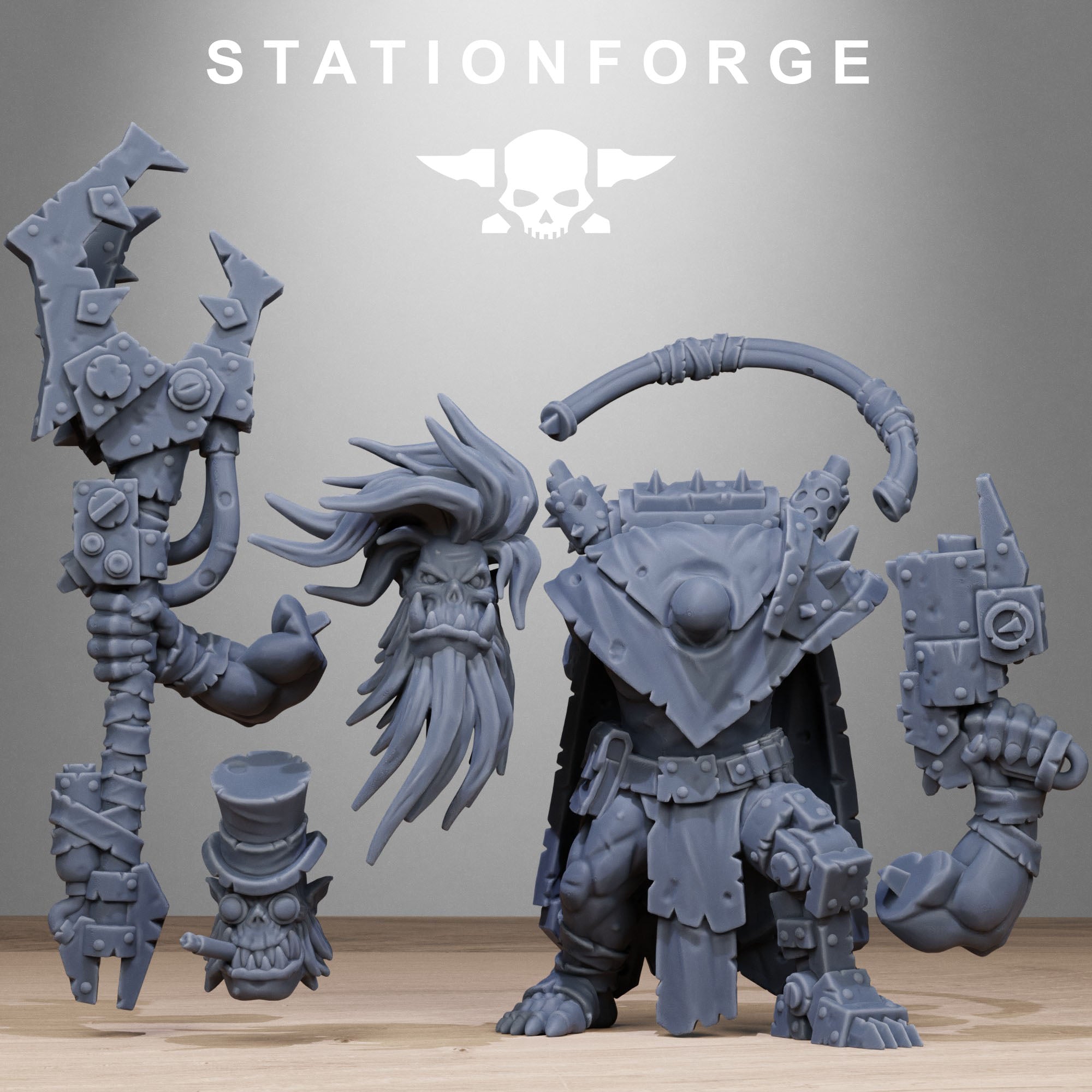 3D Printed Orkaz Madman by StationForge Miniatures