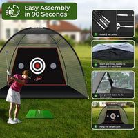 Golf Practice Net - Tent Style (10ft x 7ft) - BIG FRENCHIES