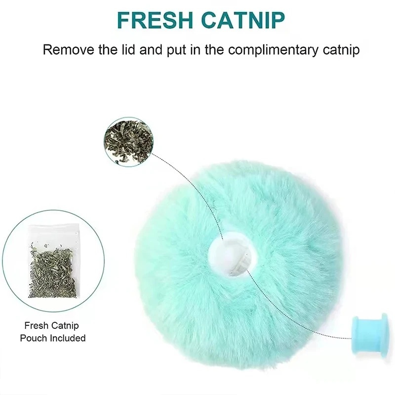 Interactive Ball Smart Cat Toys – Plush Electric Catnip Training Toy - BIG FRENCHIES
