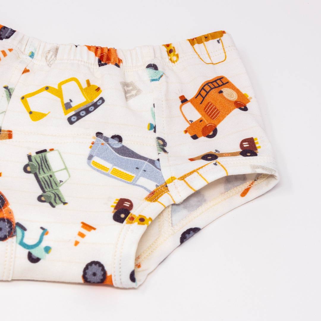 Vintage Transportation Potty Organic Training Underpants - BIG FRENCHIES