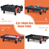 4 in 1 Combo Game Table Set with Billiards