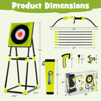 4 in 1 Throwing Target Set Kids Throwing Game with Bristle Target