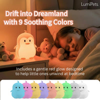 LumiPets® Pebbles the Penguin- Children's Touch Night Light - BIG FRENCHIES
