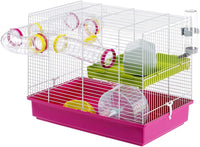 Laura Small Hamster Cage | Fun & Interactive Cage Measures 18.11L X 11.61W X 14.8H & Includes All Accessories - BIG FRENCHIES