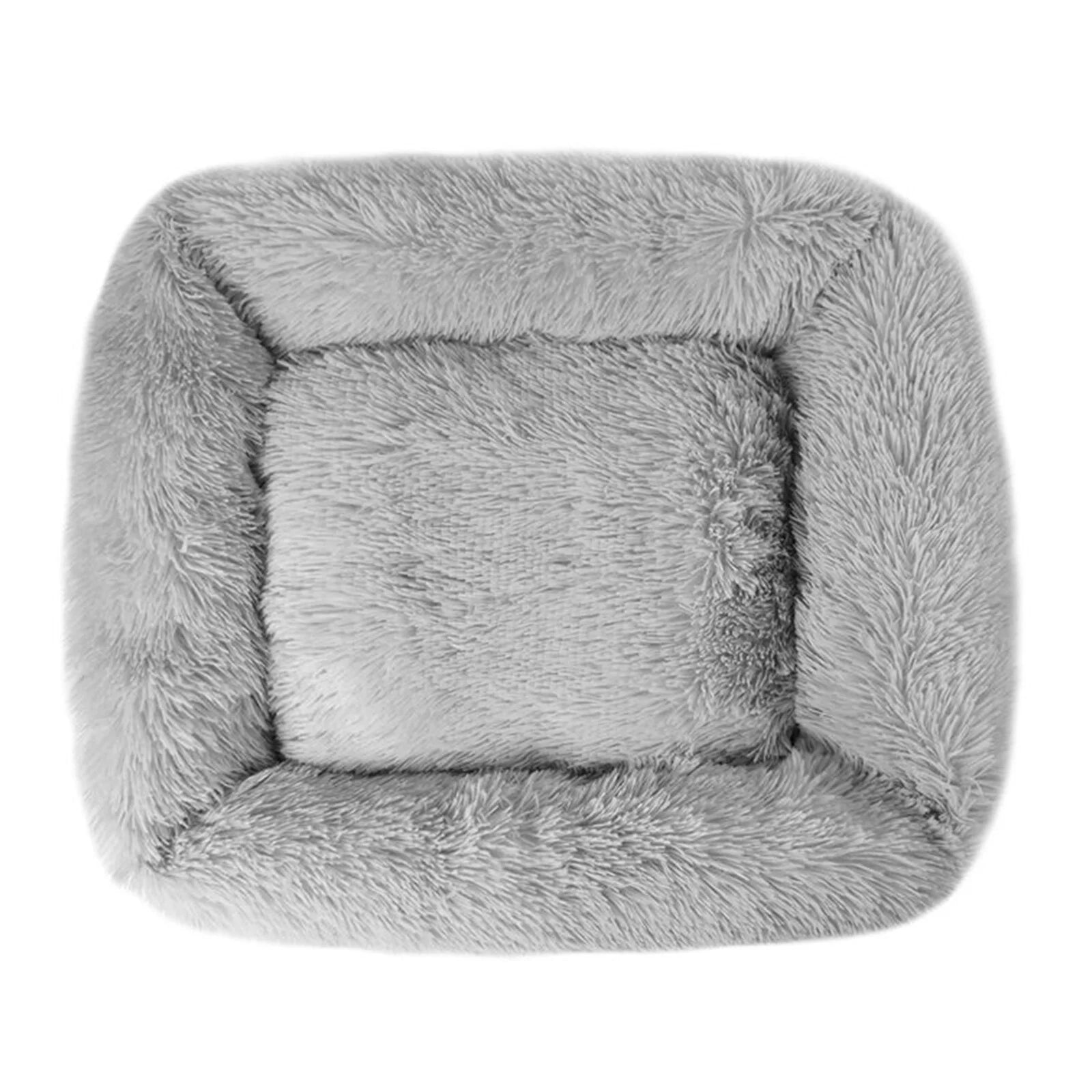 Best Washable Gray Plush Beds for Cats and Dogs - BIG FRENCHIES