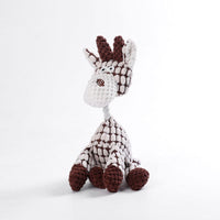Plush Dog Toy Animals Shape Interactive Dog Chew Toys Corduroy Dog Toys For Small Large Dogs Puppy Pets Training Accessories