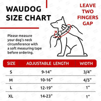Waterproof Dog Collar Adjustable 17–28 in Neck x 1 3/5 in Wide Buckle & QR Tag Blue