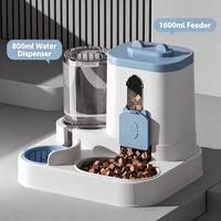 4 Colors Gravity Pet Feeder Water Dispenser Cute Cat Shaped Automatic Food Water Bowl Large Capacity Detachable Stable A