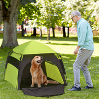 Pop Up Dog Tent for Extra Large and Large Dogs, Portable Pet Camping Tent with Carrying Bag for Beach, Backyard, Home, G