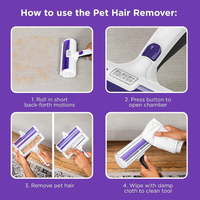 Pet Hair Remover, Roller, Remove Dog Hair And Cat Hair Easily