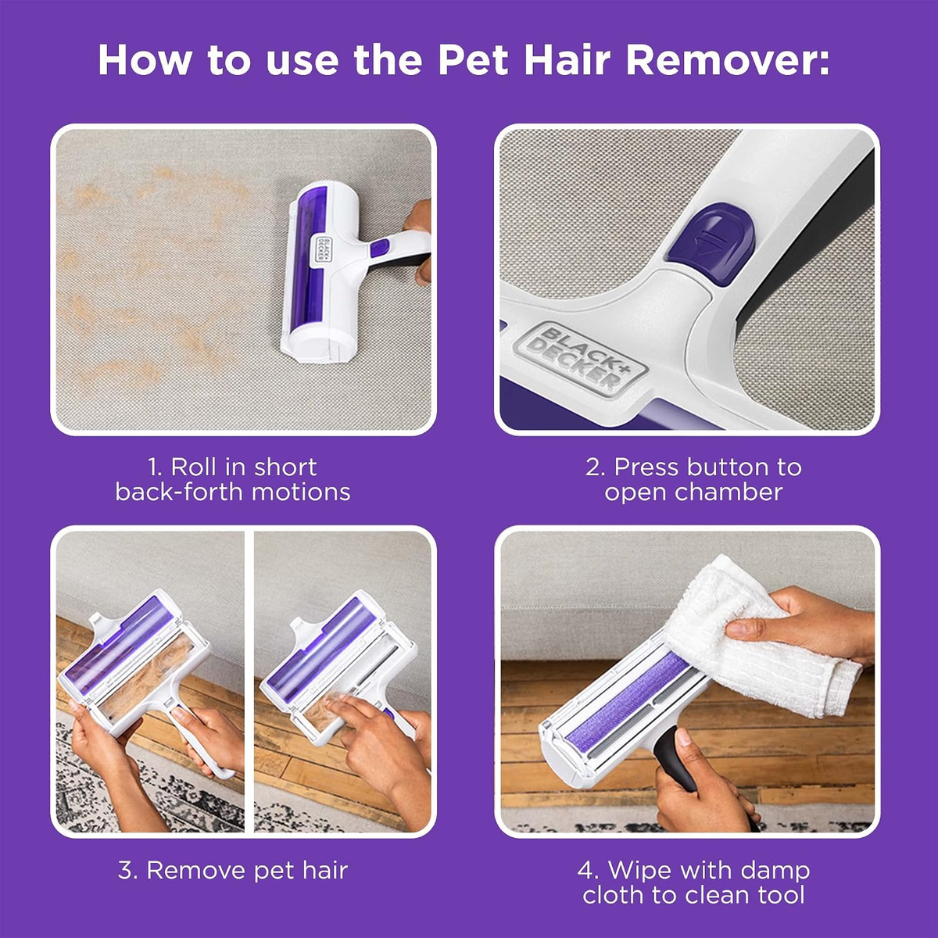 Pet Hair Remover, Roller, Remove Dog Hair And Cat Hair Easily