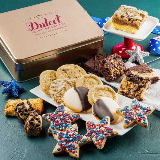 July 4th Gift Tin Patriotic Cookies - BIG FRENCHIES