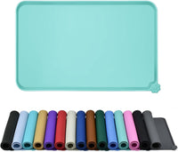 Silicone Dog & Cat Feeding Mat with Raised Edge, Waterproof & Non-Slip