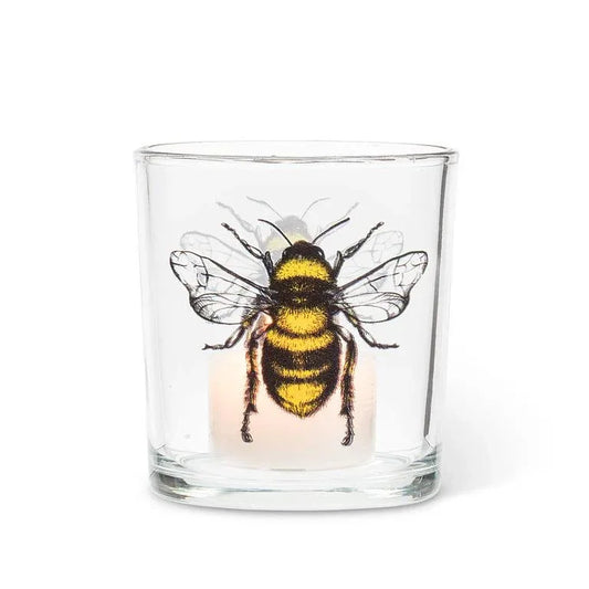 Bold Bee Votive 3 inch Glass Candle Holder - BIG FRENCHIES