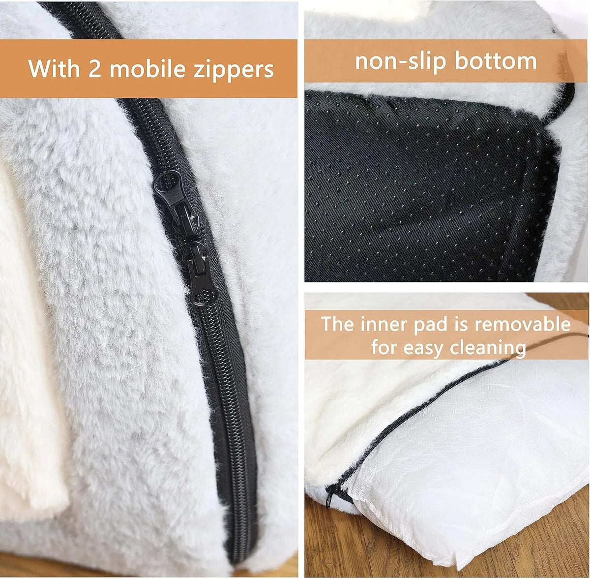 Cat Bed For Indoor Cats Foldable Cat Cave Anti-Slip Water-Resistant Bottom Cat Houses For Indoor Cats Or Small Dogs Kitt