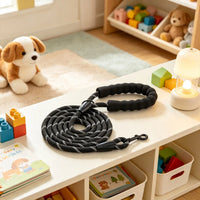 6ft Heavy Duty Dog Leash, Strong Nylon Rope Leash with Padded Handle & Reflective Threads, Dog Walking & Training Leash 