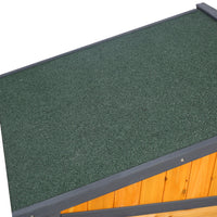 Wooden Large Dog House Outdoor Double XL Dog Kennel with Elevated Floor and Porch, Weatherproof Puppy Shelter for Small 
