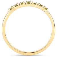 0.22 Carat Genuine Dark Yellow Diamond 14K Yellow Gold Ring (I1-I2)