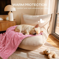 Small Dog Blanket Washable Pet Bed Cover Soft Fluffy Puppy Blanket With Premium Fleece 300GSM Cozy Calming Cat Blankets 