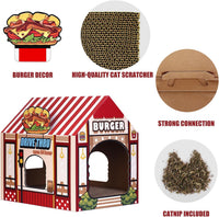 Cardboard Cat House with Scratcher - BIG FRENCHIES