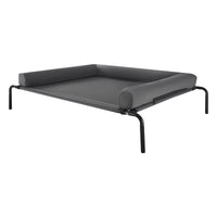 Elevated Dog Bed For Large Dog Portable Raised Dog Cot With Pillow XL Gray