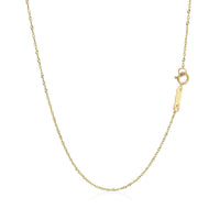 14k Yellow Gold Singapore Chain 0.8mm