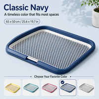 Dog Potty Tray With Removable Grating, Leak-Proof Indoor Dog Toilet For Puppy Training