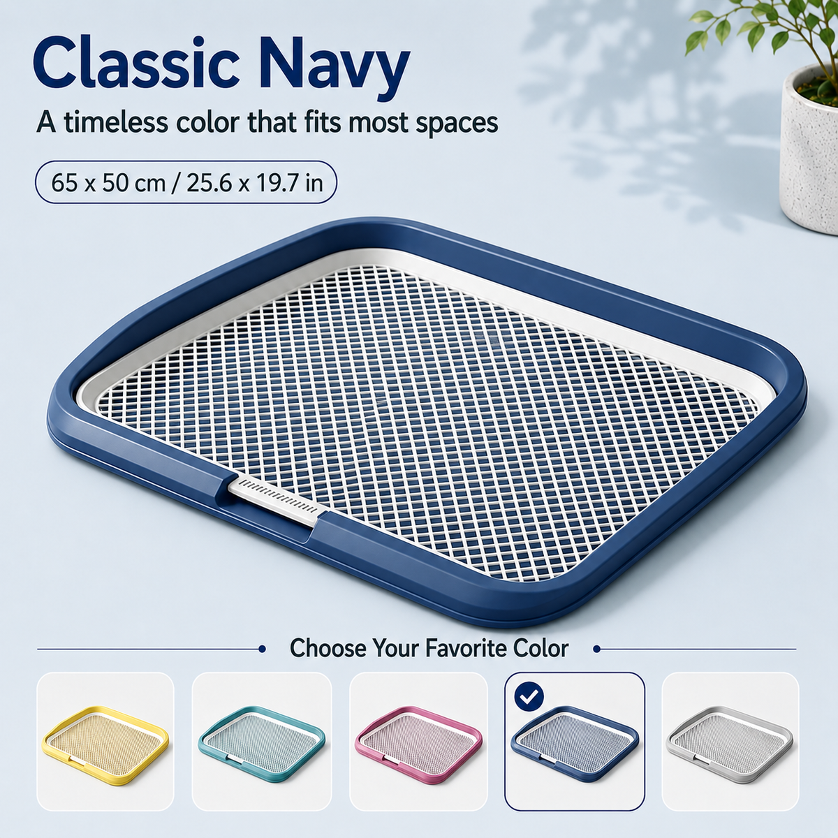 Dog Potty Tray With Removable Grating, Leak-Proof Indoor Dog Toilet For Puppy Training