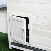 Chicken Coop Wooden Chicken House Rabbit Hutch Poultry Cage Hen Pen With Nesting Box, Ramp, Run